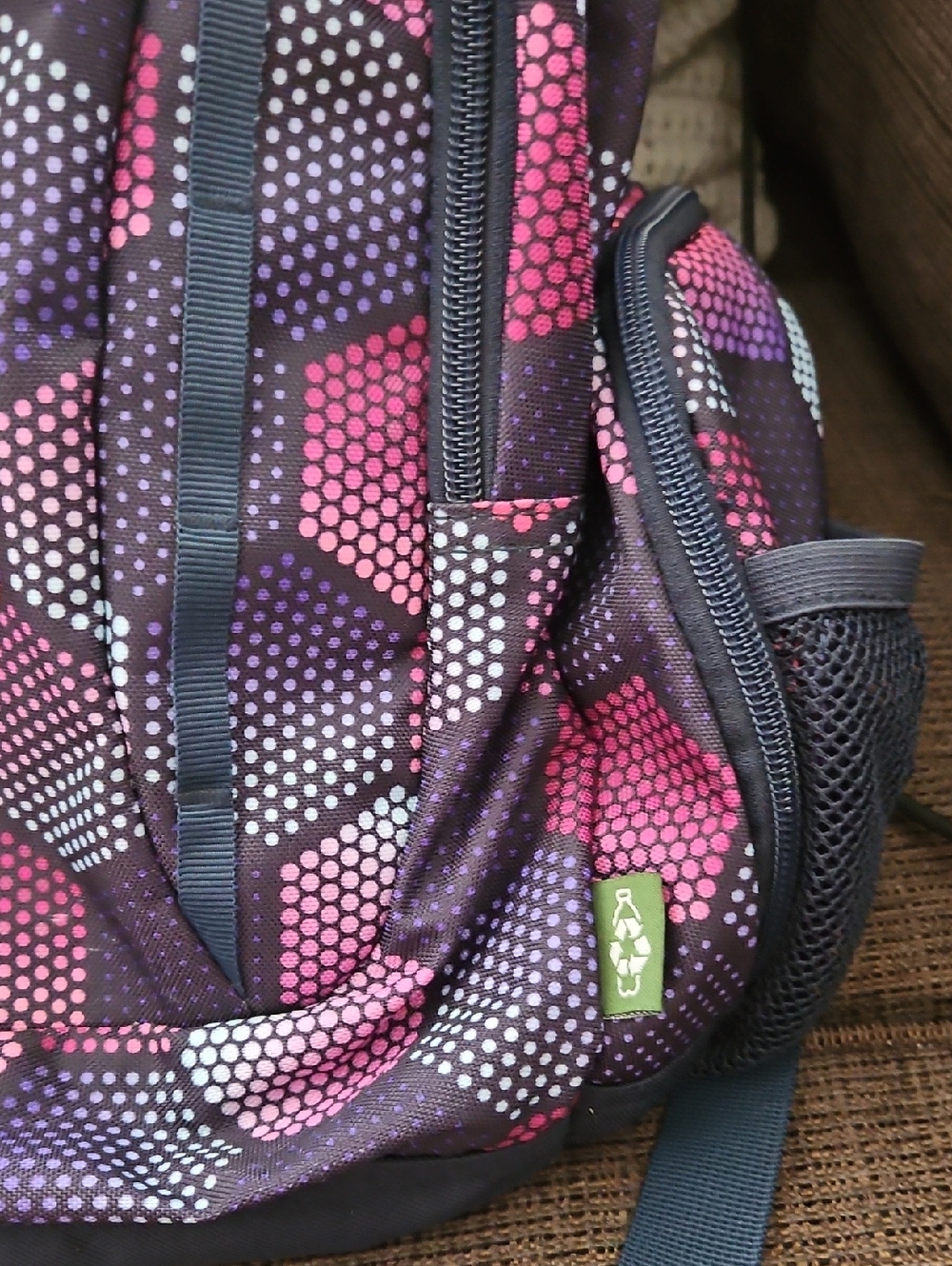Roots Geometric Patterned Backpack - Picture 3 of 8
